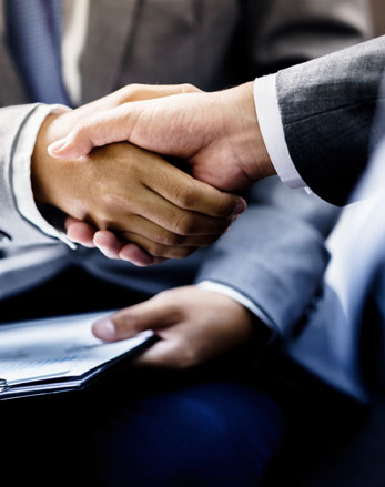 Lawyer and Client Handshake Lawyer and Client Handshake